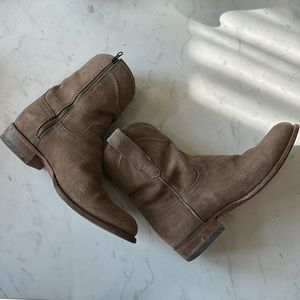 Tecovas The Roy Zip boots Size 10.5 (10 1/2) US Regular Granite Suede gently use